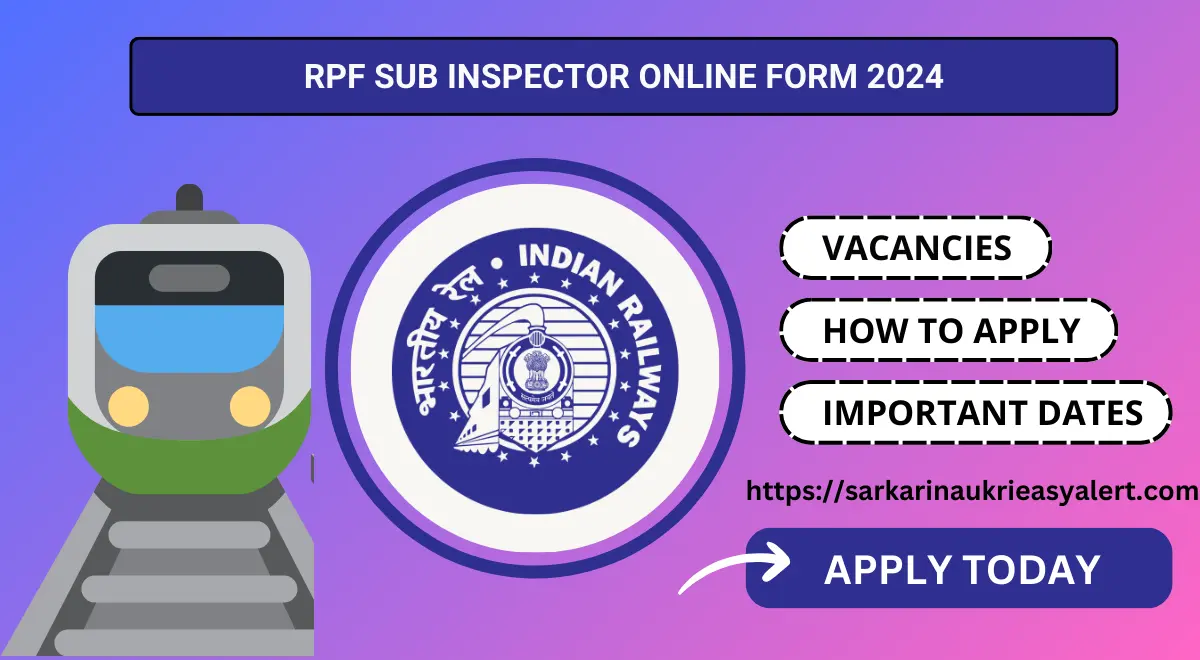RPF Sub Inspector Online Form 2024