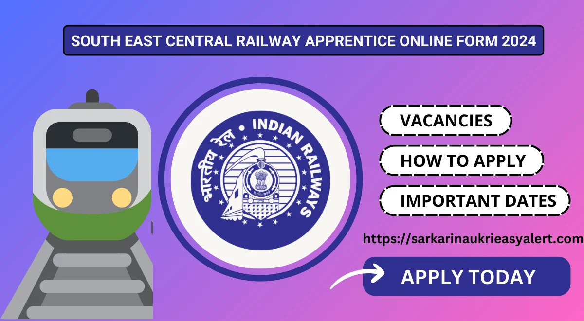 South East Central Railway Apprentice Online Form 2024